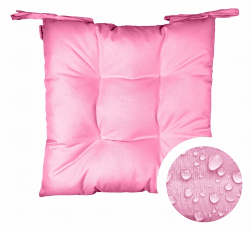 Poduszka wodoodporna na krzesło 40x40 - róż