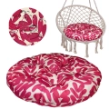 Poduszka na huśtawkę bocianie gniazdo wodoodporna 60cm - liście magenta nr 1
