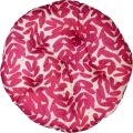 Poduszka na huśtawkę bocianie gniazdo wodoodporna 60cm - liście magenta nr 3