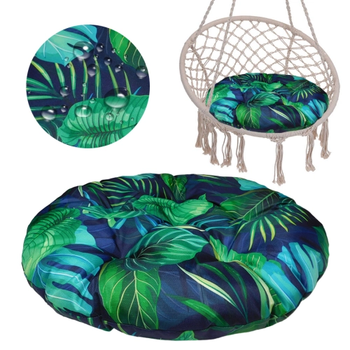 Poduszka na huśtawkę bocianie gniazdo wodoodporna 60cm - monstera/granat