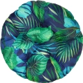 Poduszka na huśtawkę bocianie gniazdo wodoodporna 60cm - monstera/granat nr 2