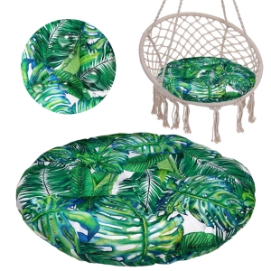 Poduszka na huśtawkę bocianie gniazdo wodoodporna 60cm - liście monstera